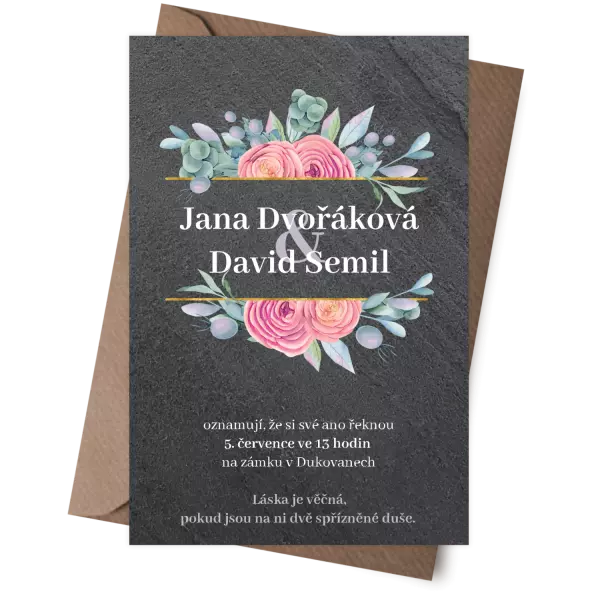 Kamenné oznámení MARIE