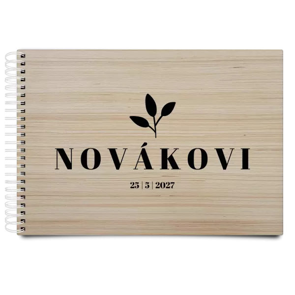 Dřevěné svatební album SALMA