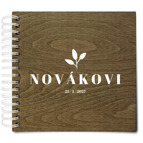 Dřevěné svatební album SALMA
