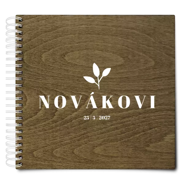 Dřevěné svatební album SALMA
