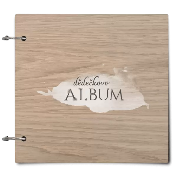 Dřevěné album se sponami Zajíc se jménem