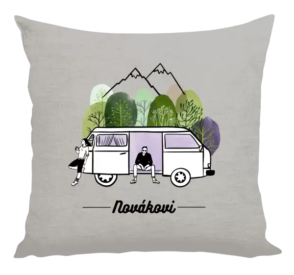 Polštář Camp car