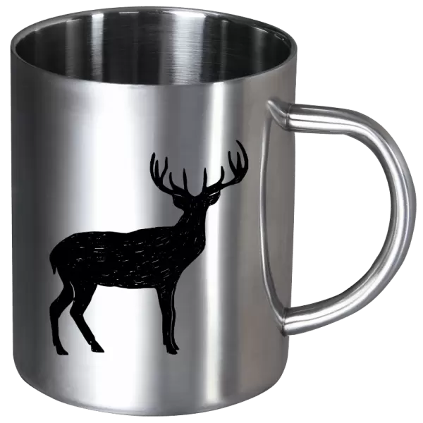 Nerezový hrnek Jelen