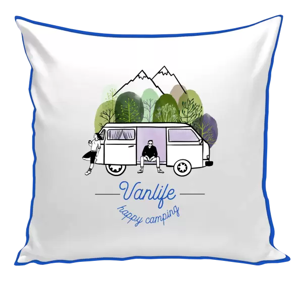 Polštář Vanlife happy camping