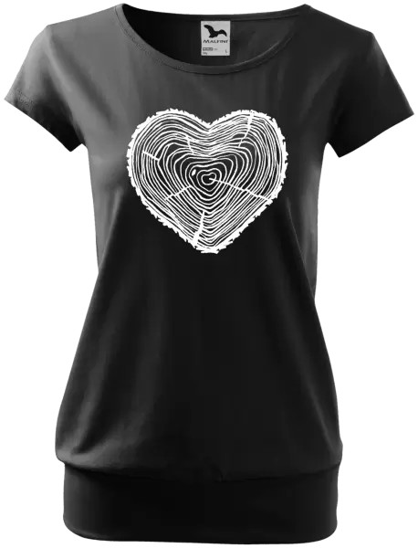 Dámské tričko Pařez srdce mini