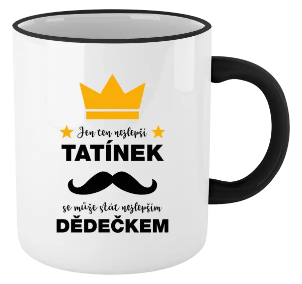 Hrnek Jen ten nejlepší tatínek se může stát nejlepším dědečkem
