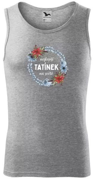 Pánské tílko Nejlepší tatínek na světě, věneček