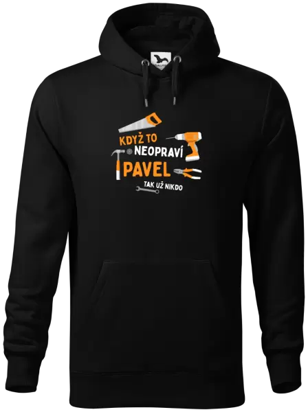 Pánská mikina Když to neopraví jméno, tak už nikdo