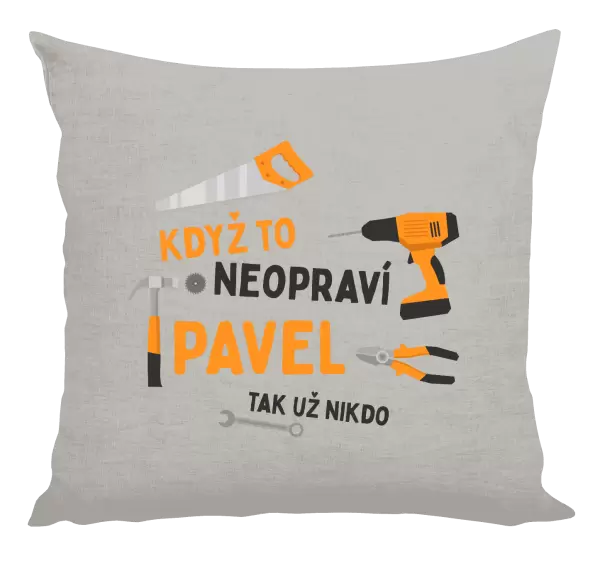 Polštář Když to neopraví jméno, tak už nikdo