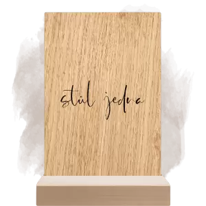 Dřevěné číslo stolu VALERIE