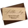 Dřevěná kartička dary MOLY