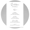 Papírové svatební menu COUBY