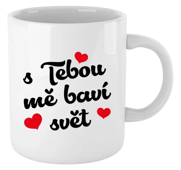 Hrnek S tebou mě baví svět