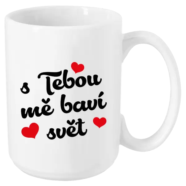 Hrnek S tebou mě baví svět