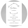 Papírové svatební menu SALIKA