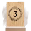 Dřevěné číslo stolu TOMA
