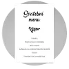 Papírové svatební menu TOMA