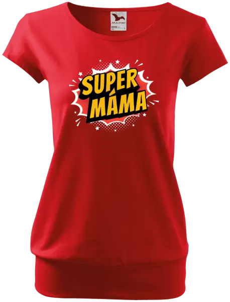 Dámské tričko Supermáma - bublina