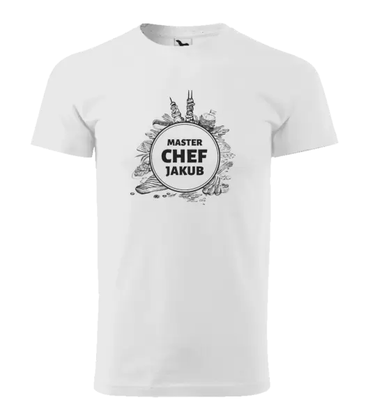 Pánské tričko Master Chef se jménem, jídlo