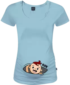 Těhotenské tričko Kuk - chlapeček
