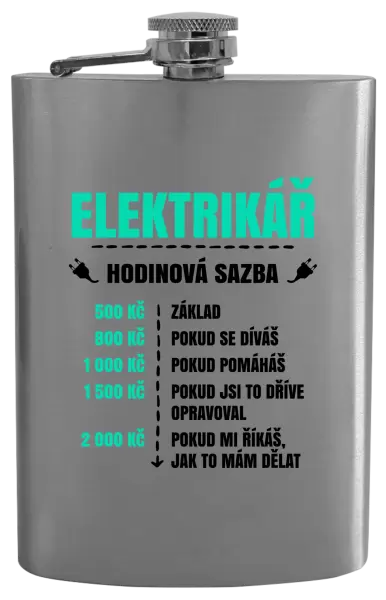Placatka Hodinová sazba - elektrikář