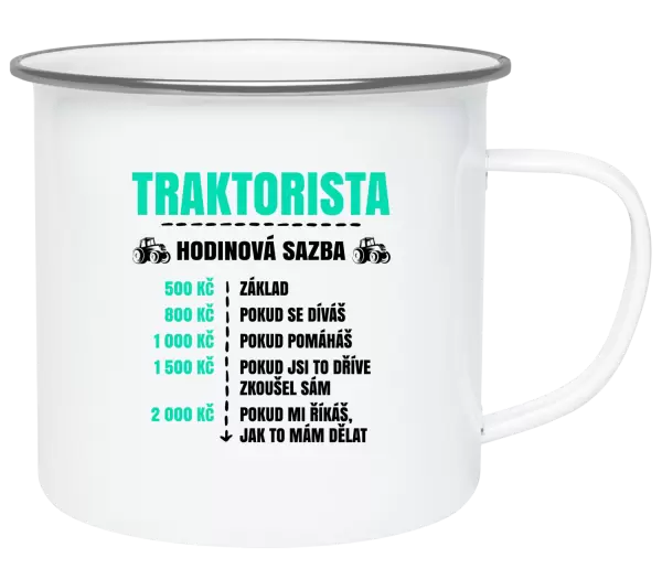 Plecháček Hodinová sazba - traktorista