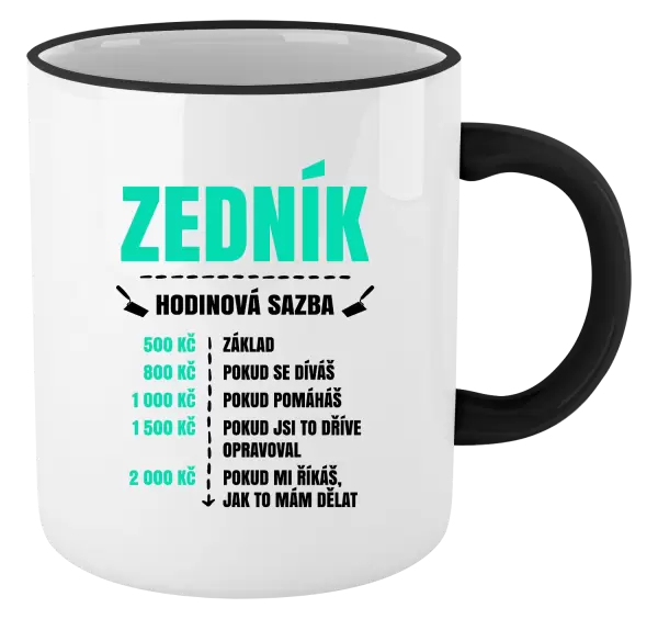 Hrnek Hodinová sazba - zedník