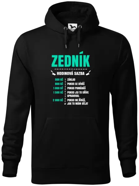 Pánská mikina Hodinová sazba - zedník
