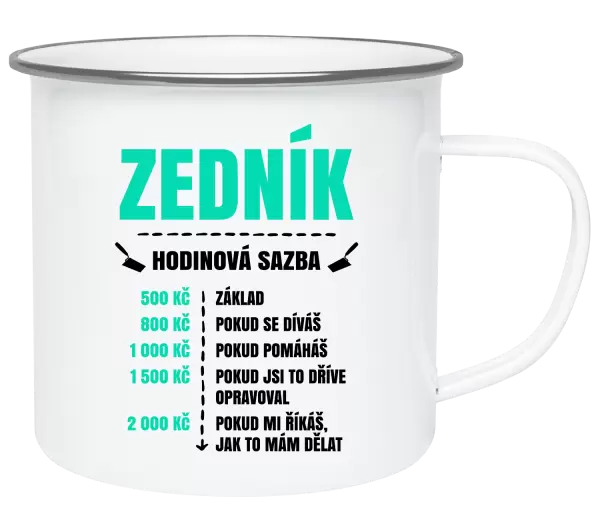 Plecháček Hodinová sazba - zedník