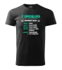 Pánské tričko Hodinová sazba - IT specialista