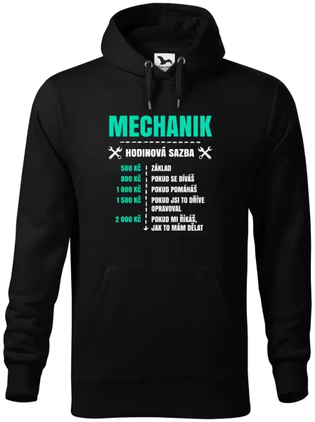 Pánská mikina Hodinová sazba - mechanik
