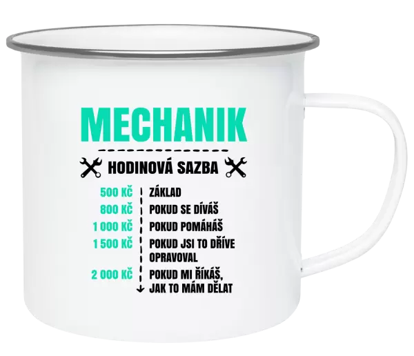 Plecháček Hodinová sazba - mechanik