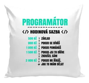 Polštář Hodinová sazba - programátor