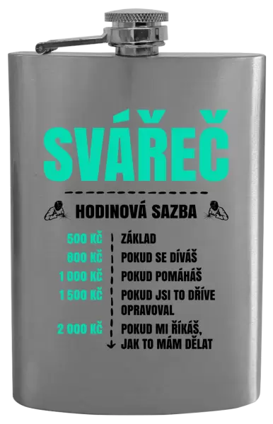 Placatka Hodinová sazba - svářeč