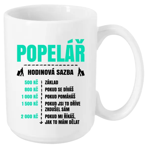 Hrnek Hodinová sazba - popelář