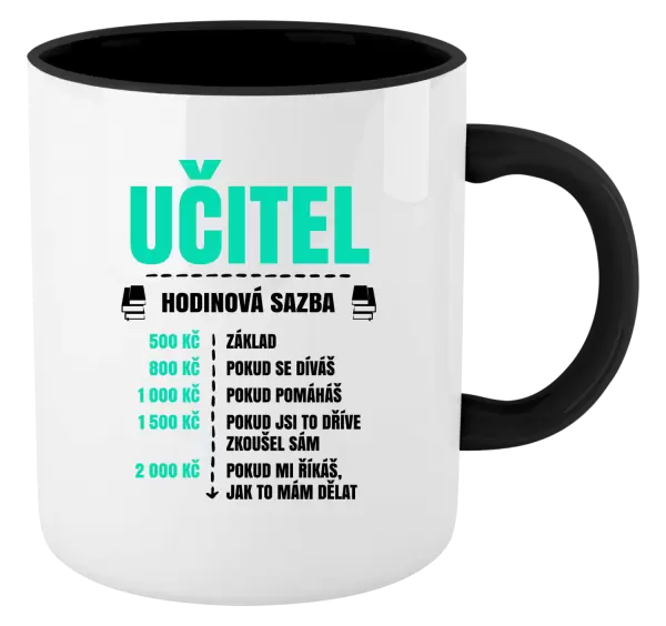 Hrnek Hodinová sazba - učitel