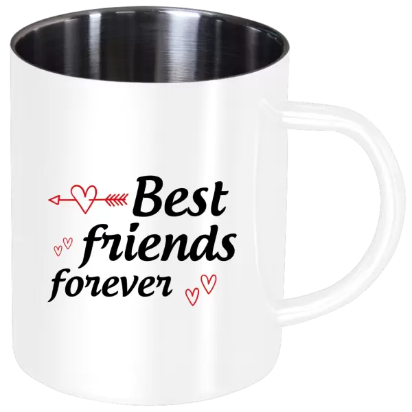 Nerezový hrnek Best friends forever #2