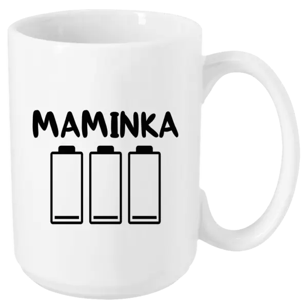 Hrnek Maminka - vybité baterie