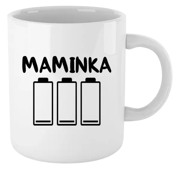 Hrnek Maminka - vybité baterie