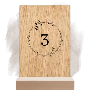 Dřevěné číslo stolu RODIGO