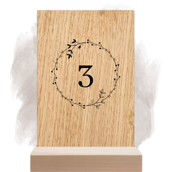 Dřevěné číslo stolu RODIGO