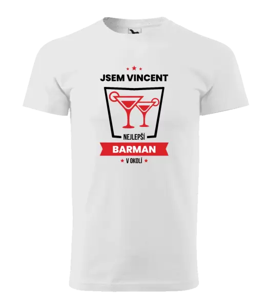 Pánské tričko Nejlepší v okolí - barman