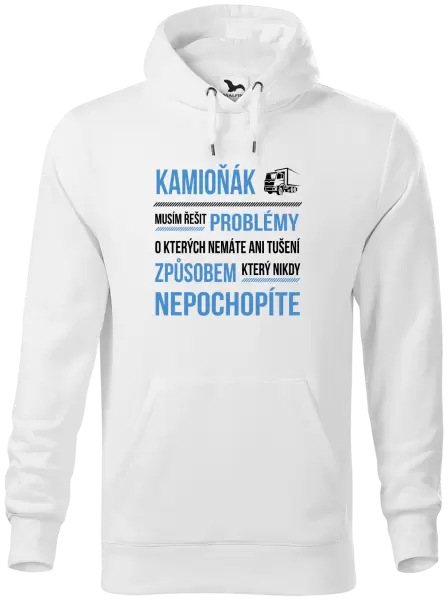 Pánská mikina Musím řešit problémy - kamioňák