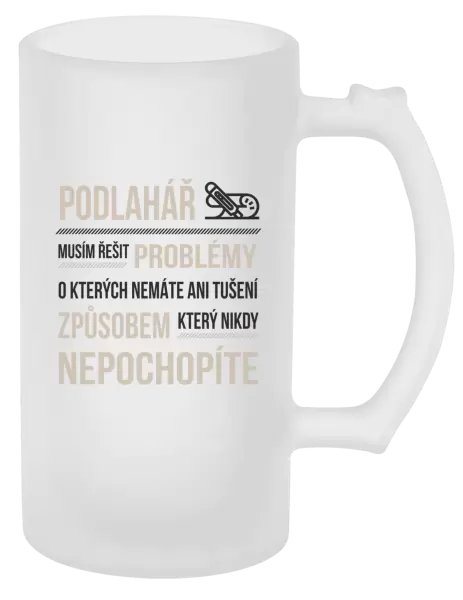 Půllitr Musím řešit problémy - podlahář
