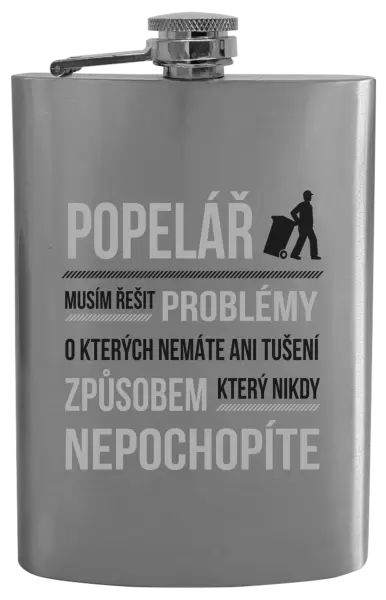 Placatka Musím řešit problémy - popelář