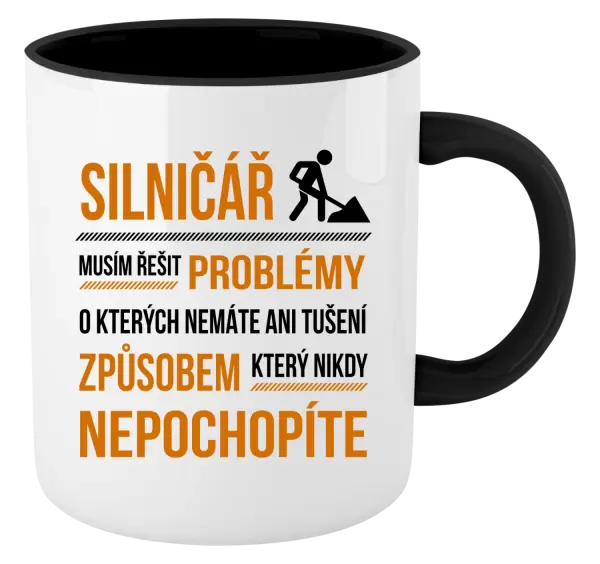 Hrnek Musím řešit problémy - silničář