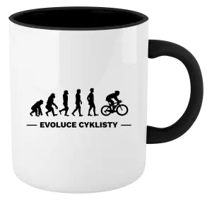 Hrnek Evoluce - cyklista