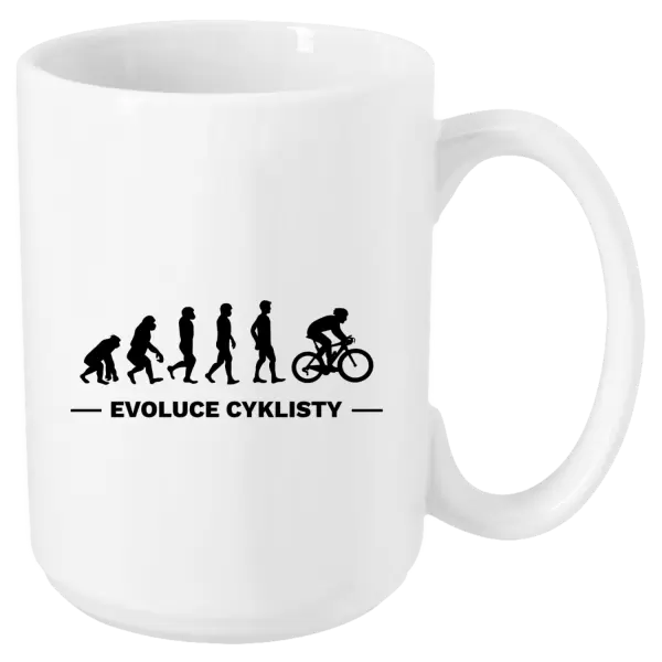 Hrnek Evoluce - cyklista