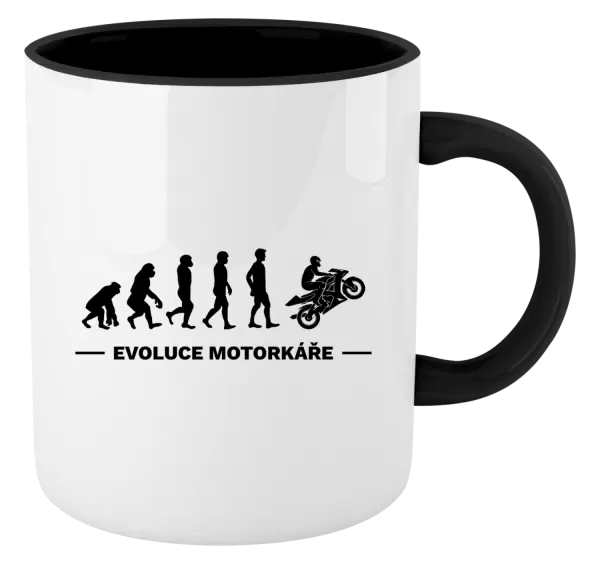 Hrnek Evoluce - motorkář