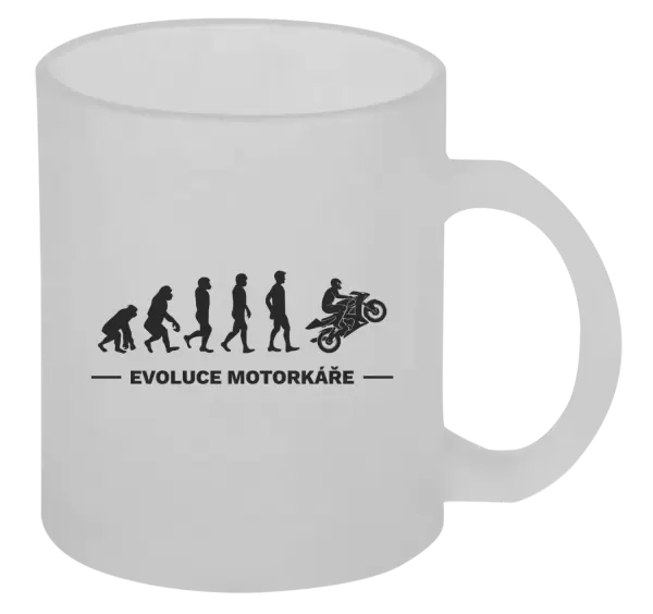 Hrnek Evoluce - motorkář